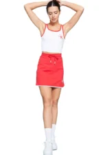 ⁦جيبة ديفاكتو قصة عادية باللون الأحمر⁩ - الصورة ⁦3⁩