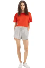 شورت قصير رمادي 1